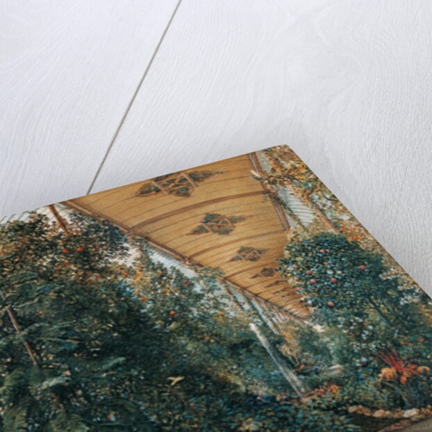 Interior of the Palm House of Lednice Palace by Rudolf von Alt