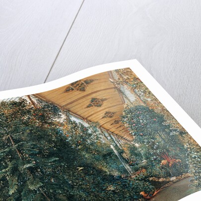 Interior of the Palm House of Lednice Palace by Rudolf von Alt