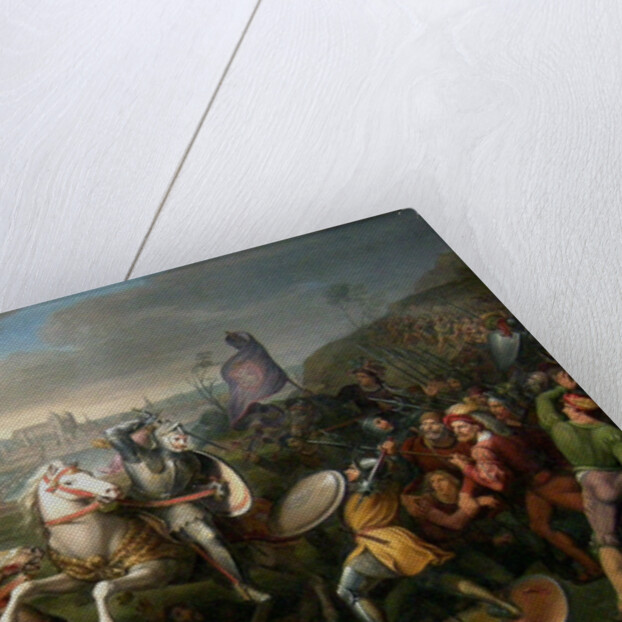 Duke Erich von Calenberg rescues Emperor Maximilian in the Battle at Regensburg in 1504 by Johann Christian Riepenhausen
