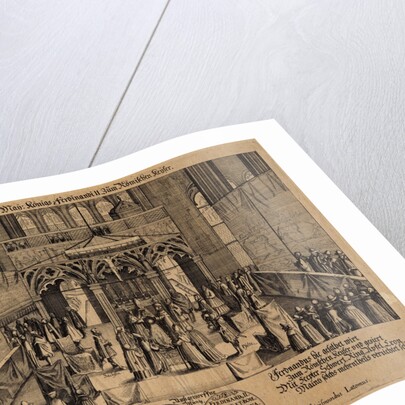 The coronation of King Ferdinand II as Holy Roman Emperor by Eberhard Kieser