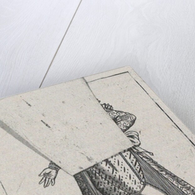 Venetian Courtesan, From: Diversarum nationum habitus by Pietro Bertelli