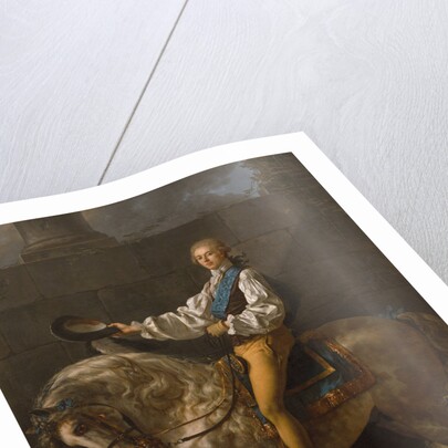 Equestrian portrait of Stanislaw Kostka Potocki by Jacques Louis David