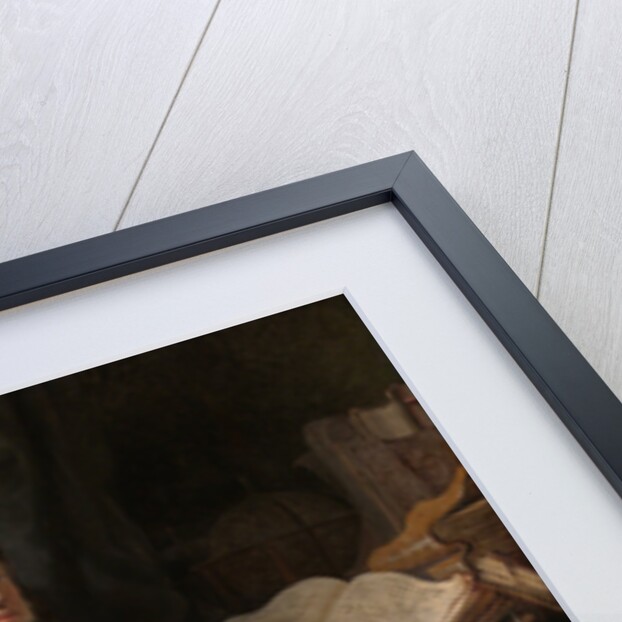 A Scholar Seated at a Desk (Scholar at his Study) by Rembrandt van Rhijn