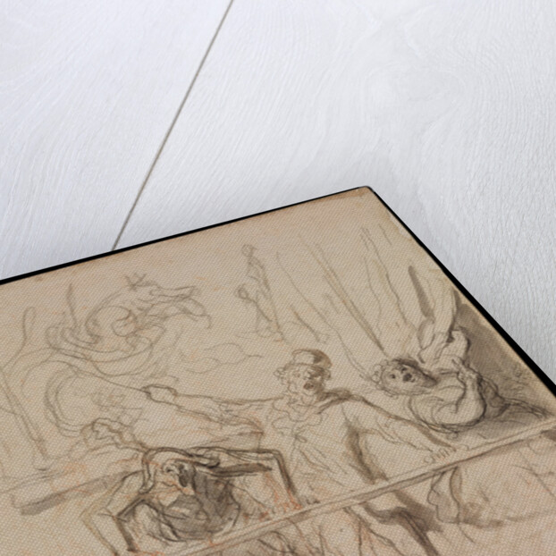 The Side-Show by Honoré Daumier