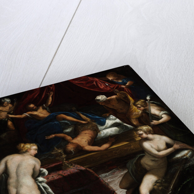 Hercules Expelling the Faun from Omphales Bed by Jacopo Tintoretto