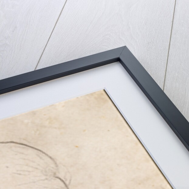 Study of Two Warriors Heads for the Battle of Anghiari by Leonardo da Vinci