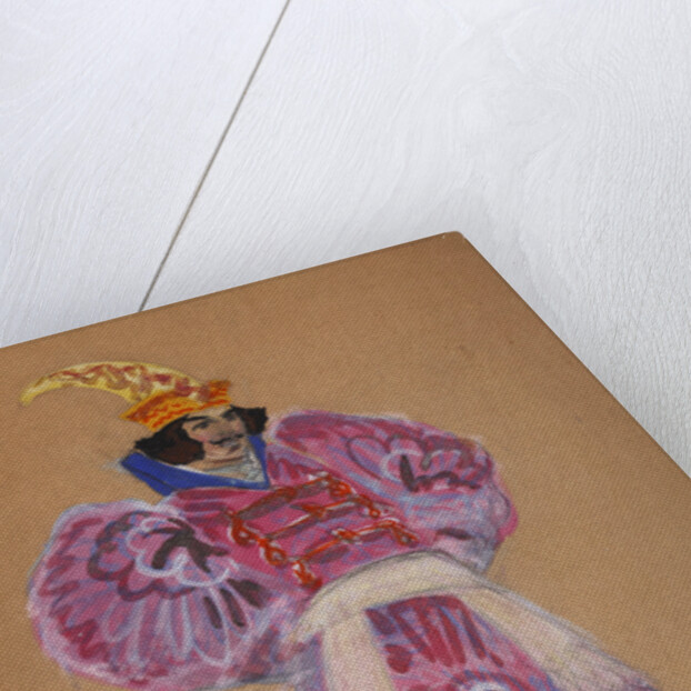 Costume design for the opera The golden Cockerel by N. Rimsky-Korsakov by Sergei Vasilyevich Malyutin