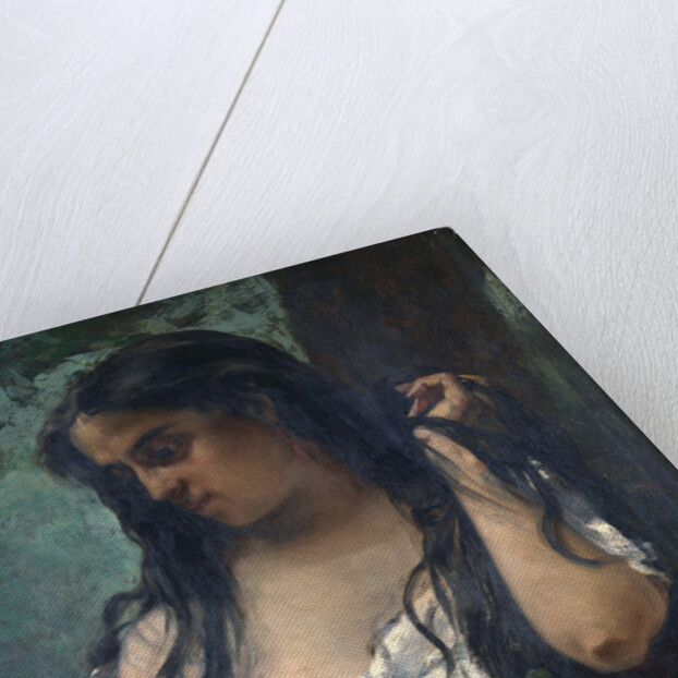 Gypsy in Reflection by Gustave Courbet