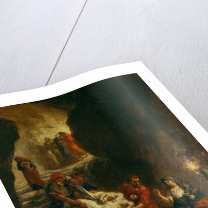 Christ Carried Down to the Tomb by Eugène Delacroix