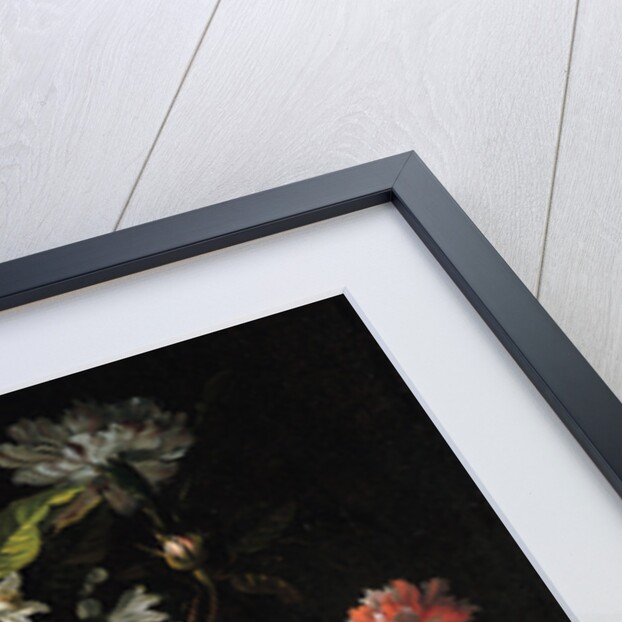 Bouquet of Chamomile, Roses, Orange Blossom and Carnations Tied with a Blue Ribbon by Jean-Baptiste Monnoyer