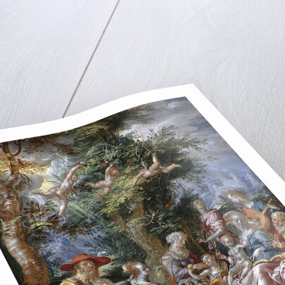 The Holy Family with Saints and Angels by Joachim Wtewael