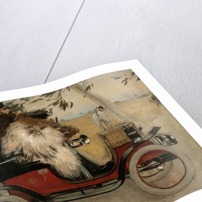 Ramon Casas and Pere Romeu in an Automobile by Ramon Casas