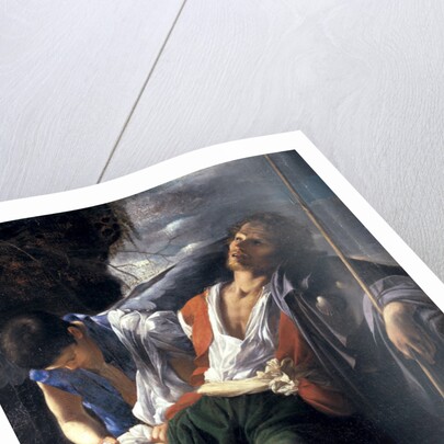 Saint Roch Comforted by an Angel by Carlo Saraceni