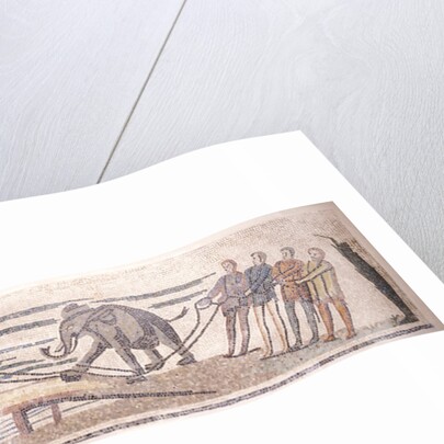 Boarding an elephant on a ship by Classical Antiquities