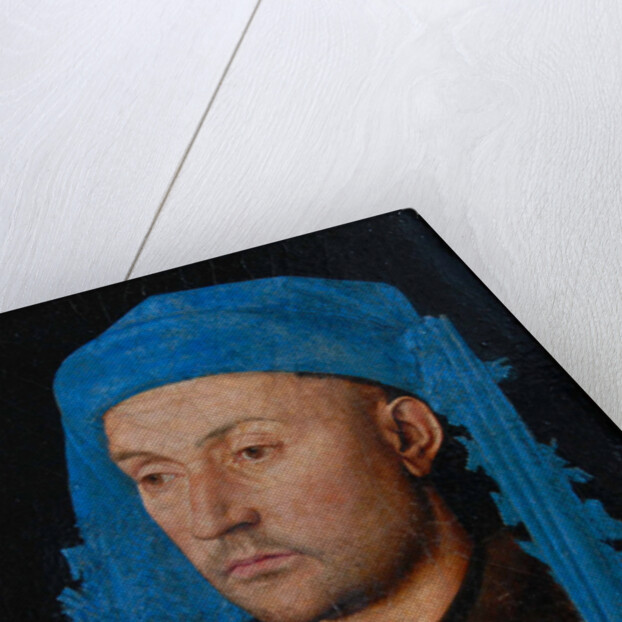 Portrait of a man with a blue chaperon (Man with Ring) by Jan van Eyck