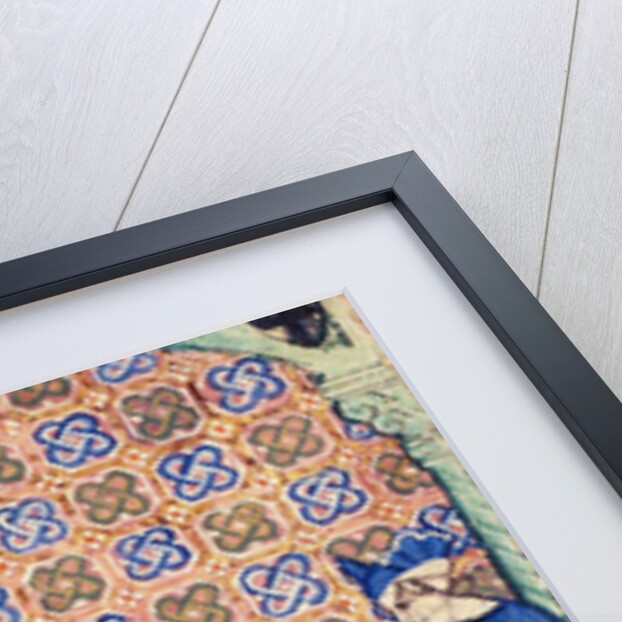 Avarice. A miniature with scenes of banking by Master of the Cocharelli Codex