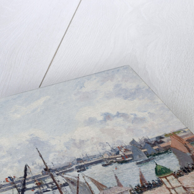The Outer Harbour of Le Havre. Morning. Sun by Camille Pissarro