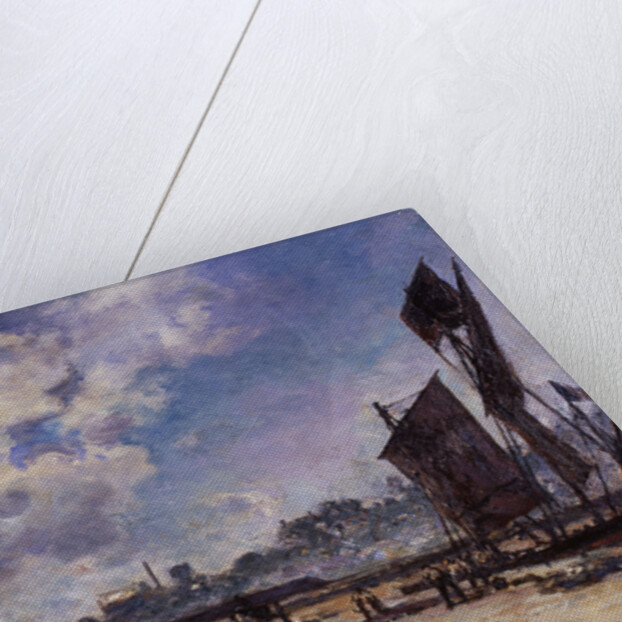 Quay at Honfleur by Johan Barthold Jongkind