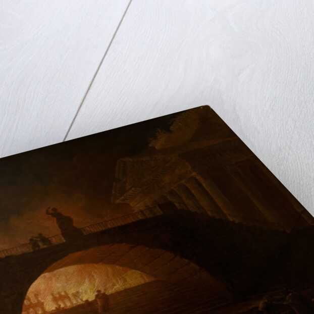 The Burning of Rome by Hubert Robert