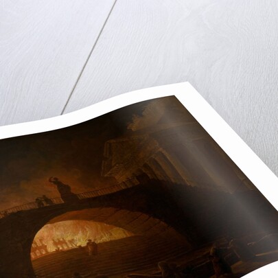 The Burning of Rome by Hubert Robert