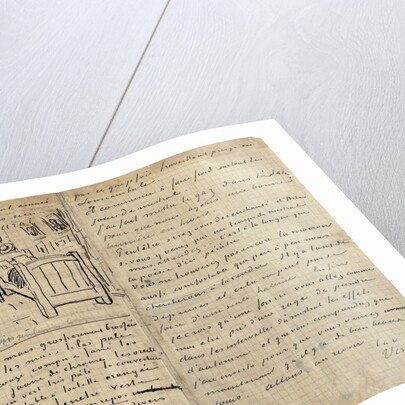 The bedroom, Letter to Paul Gauguin from Arles, Wednesday, 17 October 1888 by Vincent van Gogh