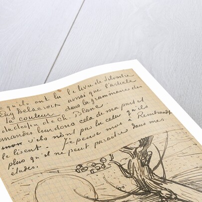 The Sower, Letter to Theo from Arles, c. 25 November 1888 by Vincent van Gogh