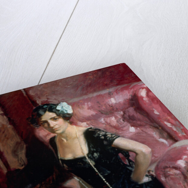 Clotilde in an Evening Dress by Joaquín Sorolla y Bastida