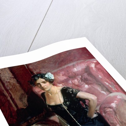 Clotilde in an Evening Dress by Joaquín Sorolla y Bastida