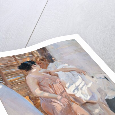 The Pink Robe. After the Bath by Joaquín Sorolla y Bastida
