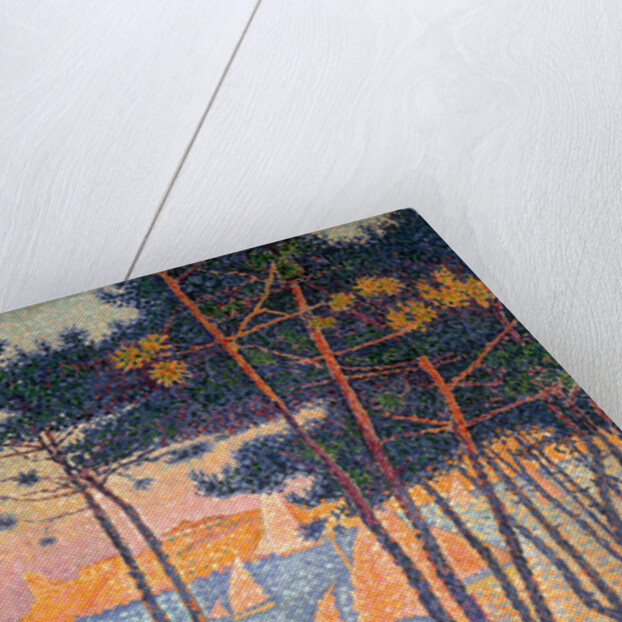 Sails and pines by Paul Signac