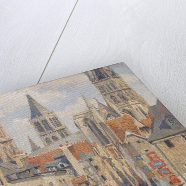 Rue de lÉpicerie, Rouen by Camille Pissarro