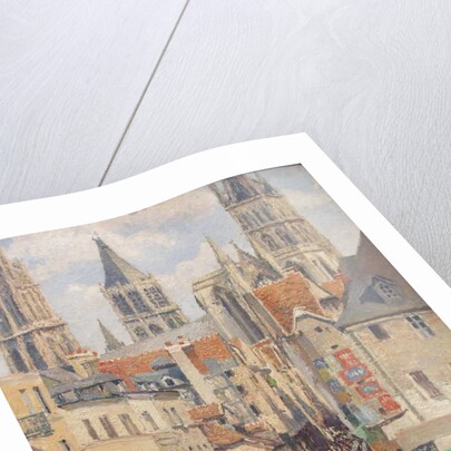 Rue de lÉpicerie, Rouen by Camille Pissarro