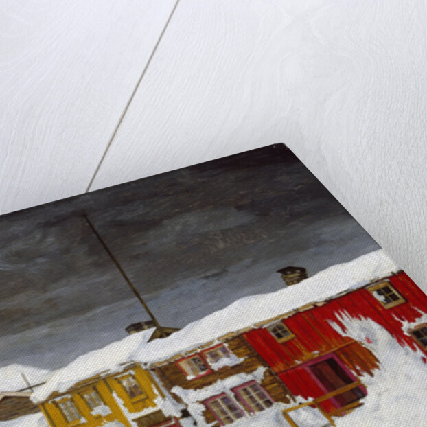 Street in Røros in Winter by Harald Sohlberg