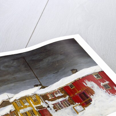 Street in Røros in Winter by Harald Sohlberg