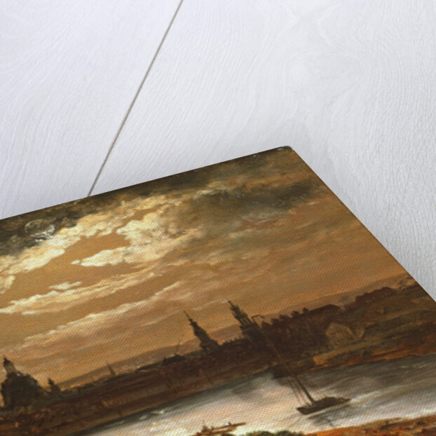 Dresden by Moonlight by Johan Christian Clausen Dahl