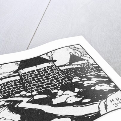 Illustration for the Poem ?Walls Of Cain? by Vyacheslav Ivanov. Adskaya Pochta (Hells Mail) magazin by Ivan Yakovlevich Bilibin