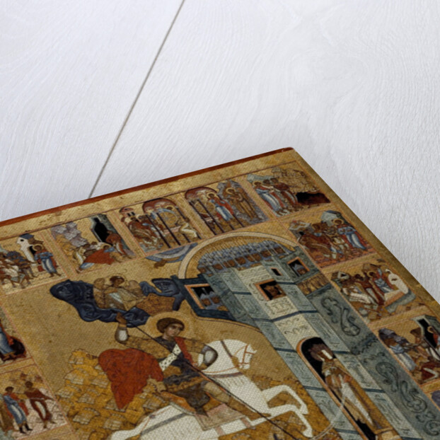 Saint George with Scenes from His Life by Russian icon