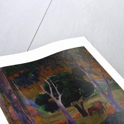 Hiva Oa (Landscape with a Pig and a Horse) by Paul Eugéne Henri Gauguin