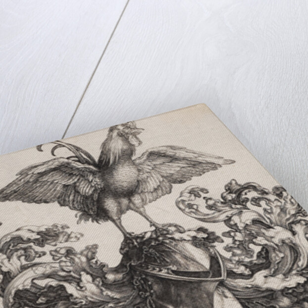 Coat of Arms with a Lion and a Cock by Albrecht Dürer