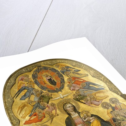 The Virgin of Humility with the Holy Father, the Holy Spirit and the twelve Apostles by Cenni di Francesco di ser Cenni