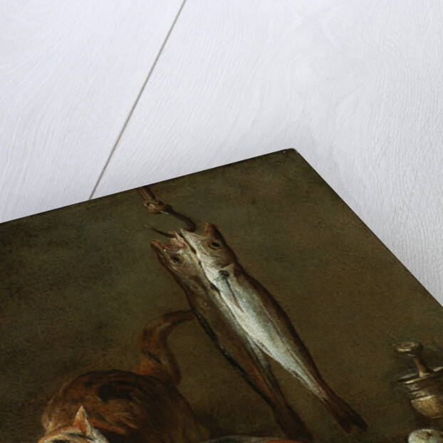 Still Life With Cat and Fish by Jean-Baptiste Siméon Chardin