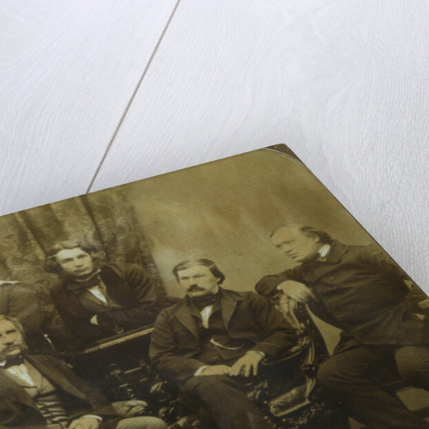 Sovremennik: Ivan Goncharov, Ivan Turgenev, Leo Tolstoy, Dmitri Grigorovich, Alexander Druzhinin and by Sergei Lvovich Levitsky