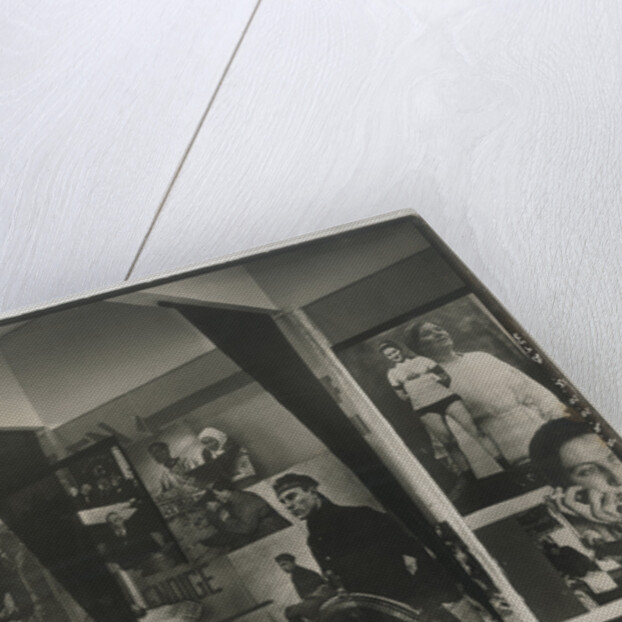 Interior of the Soviet pavilion at the International Press Exhibition, Cologne by El Lissitzky