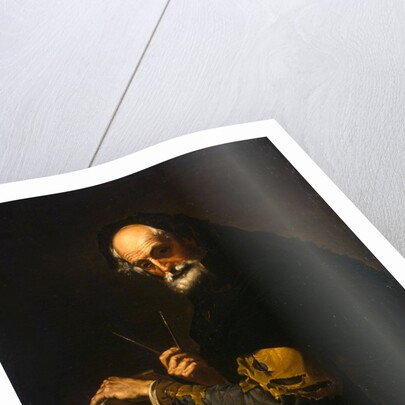 Philosopher with a book, a compass and goniometer, 1630 by José de Ribera