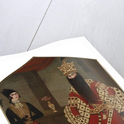 Portrait of Fath Ali Shah Standing, ca 1820 by Mihr Ali