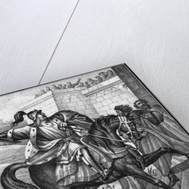 The Flight of Georgy II Vsevolodovich after the Battle of Lipitsa on 1216 (From Illustrated Karamzi by Boris Artemyevich Chorikov