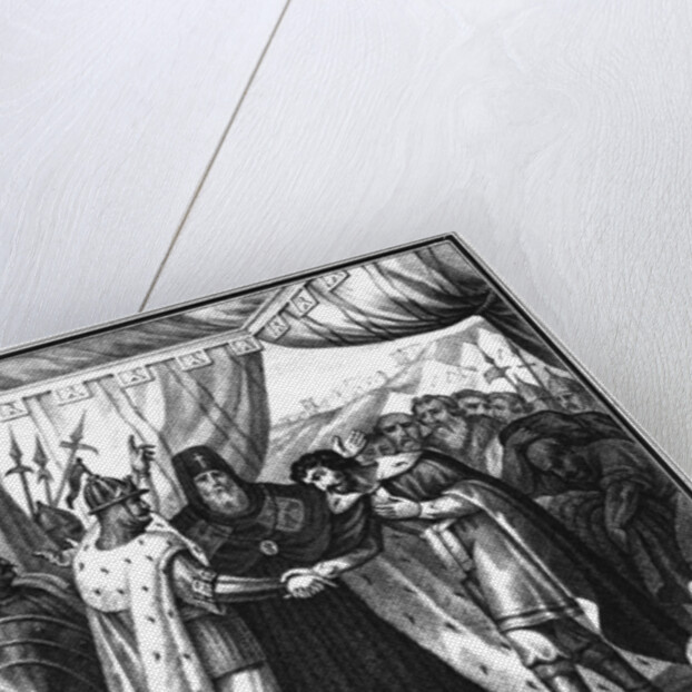 The reconciliation of Yaropolk Vladimirovich and Vsevolod II Olgovich. 1139 (From Illustrated Karam by Boris Artemyevich Chorikov