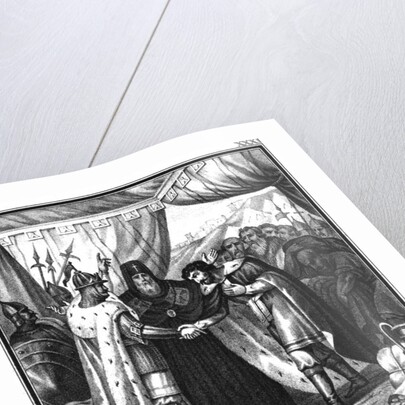 The reconciliation of Yaropolk Vladimirovich and Vsevolod II Olgovich. 1139 (From Illustrated Karam by Boris Artemyevich Chorikov