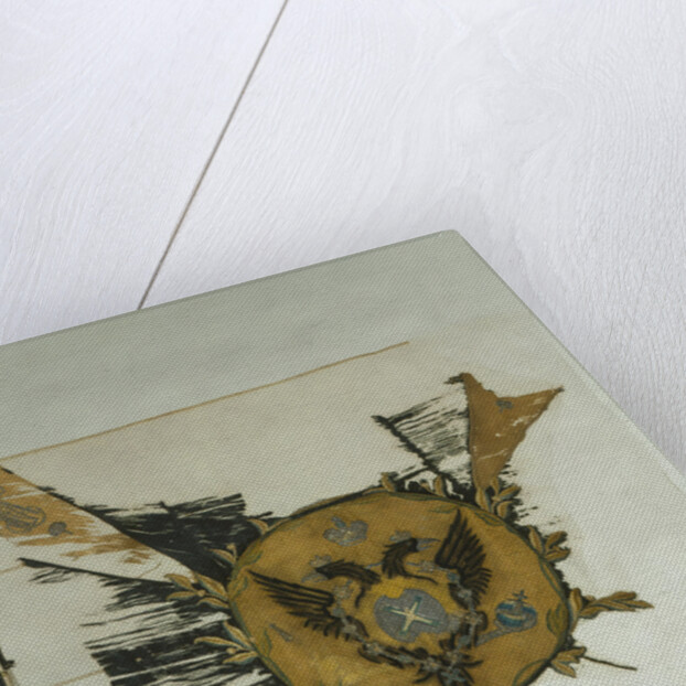 Saint George Flag of the Infantry Regiment at the Time of Catherine II, Mid of the 18th cen by Banners and Standards Flags