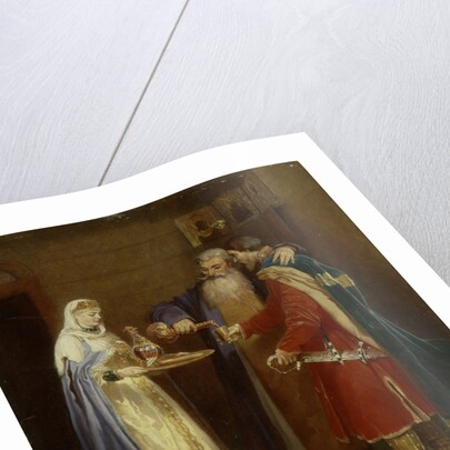 Boyars welcome (Prince Serebrenni visiting Boyar Morozov), 1865 by Vyacheslav Grigoryevich Schwarz